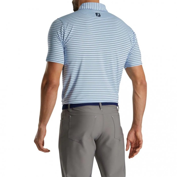 Camisas Footjoy Atléticos Fit Classic Stripe Self Collar Hombre Azul Marino | ES8320751