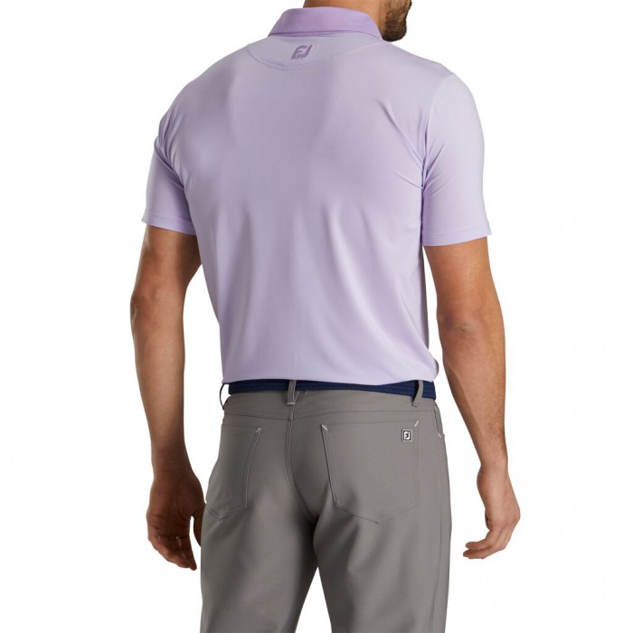 Camisas Footjoy Atléticos Fit Lisle End-On-End Self Collar Hombre Blancas | ES5407681