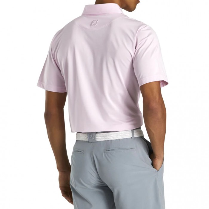 Camisas Footjoy Atléticos Fit Lisle End-On-End Self Collar Hombre Rosas Blancas | ES8521793