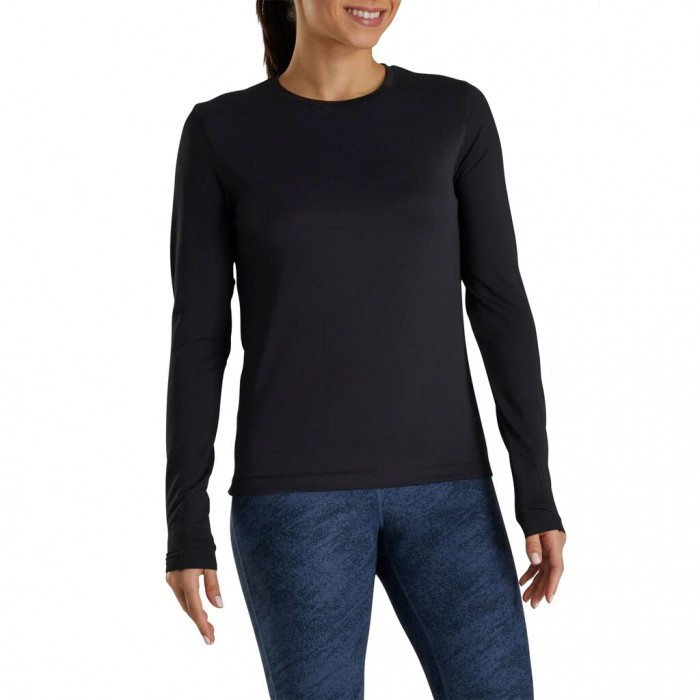 Camisas Footjoy Base Layer Mujer Negras | ES6012984