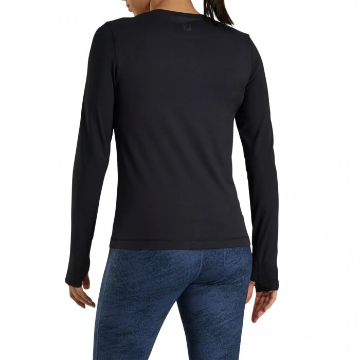 Camisas Footjoy Base Layer Mujer Negras | ES6012984