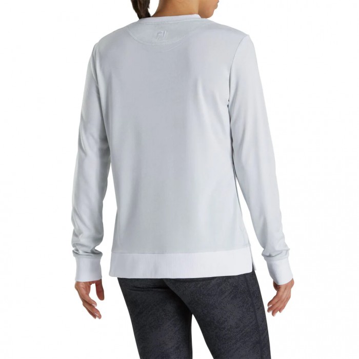 Camisas Footjoy Crew Neck Sweatshirt Mujer Blancas | ES9748361