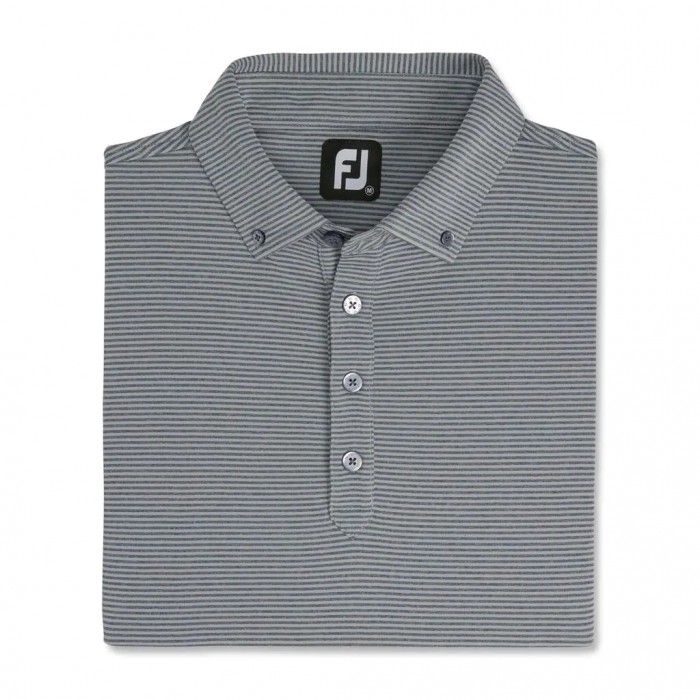 Camisas Footjoy Feeder Stripe Jersey Buttondown Collar Hombre Gris | ES3072456