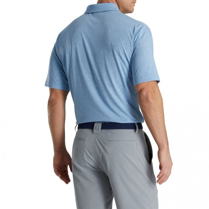 Camisas Footjoy Heather Jersey Hombre Azules | ES2453769