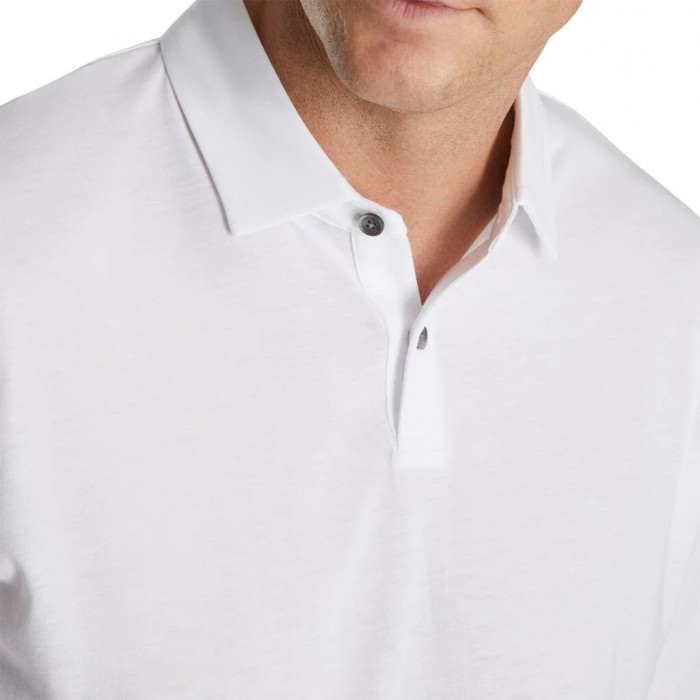 Camisas Footjoy Heather Jersey Hombre Blancas | ES1246890