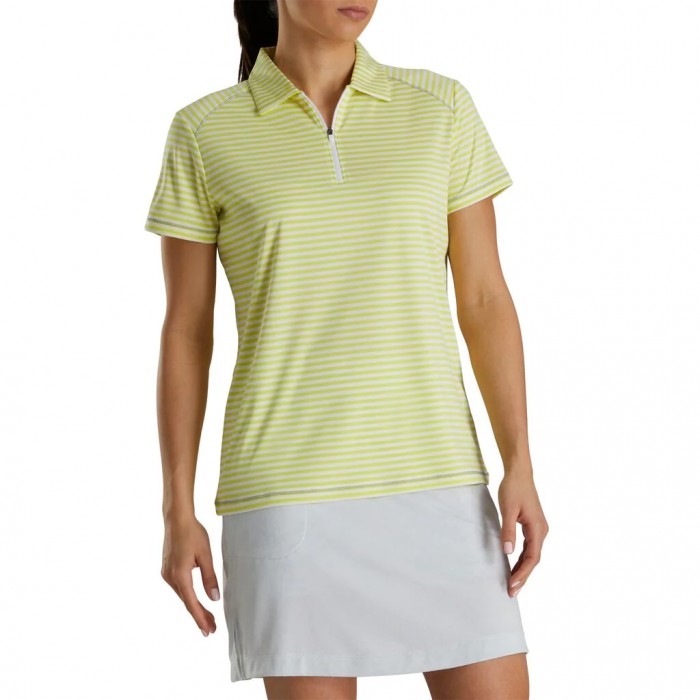 Camisas Footjoy Heather Stripe Mujer Citrus | ES5680749