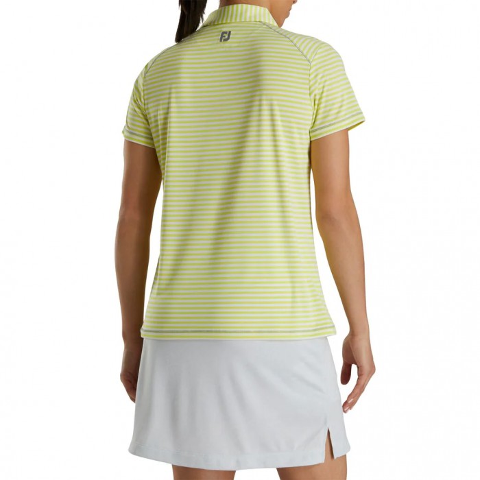 Camisas Footjoy Heather Stripe Mujer Citrus | ES5680749