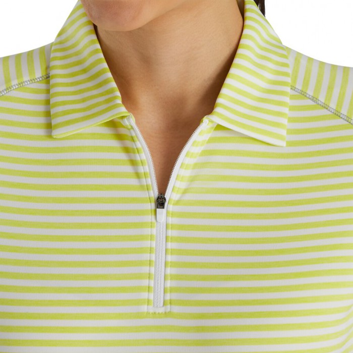 Camisas Footjoy Heather Stripe Mujer Citrus | ES5680749