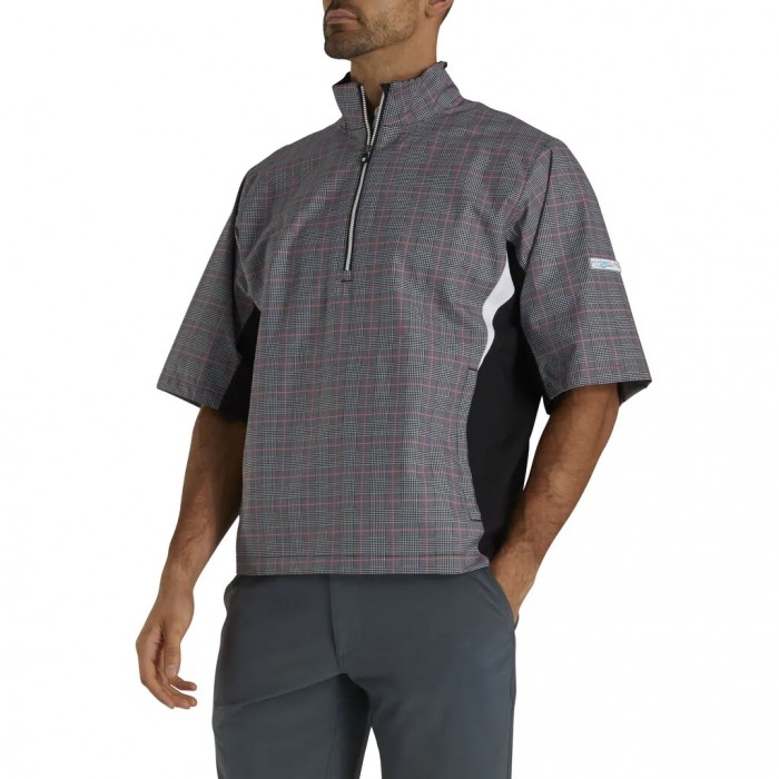 Camisas Footjoy HydroLite Corta Sleeve Hombre Negras Blancas | ES0461975