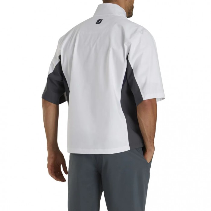 Camisas Footjoy HydroLite Corta Sleeve Hombre Blancas Naranjas | ES2651937