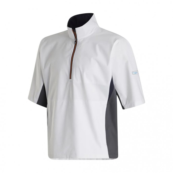 Camisas Footjoy HydroLite Corta Sleeve Hombre Blancas Naranjas | ES2651937