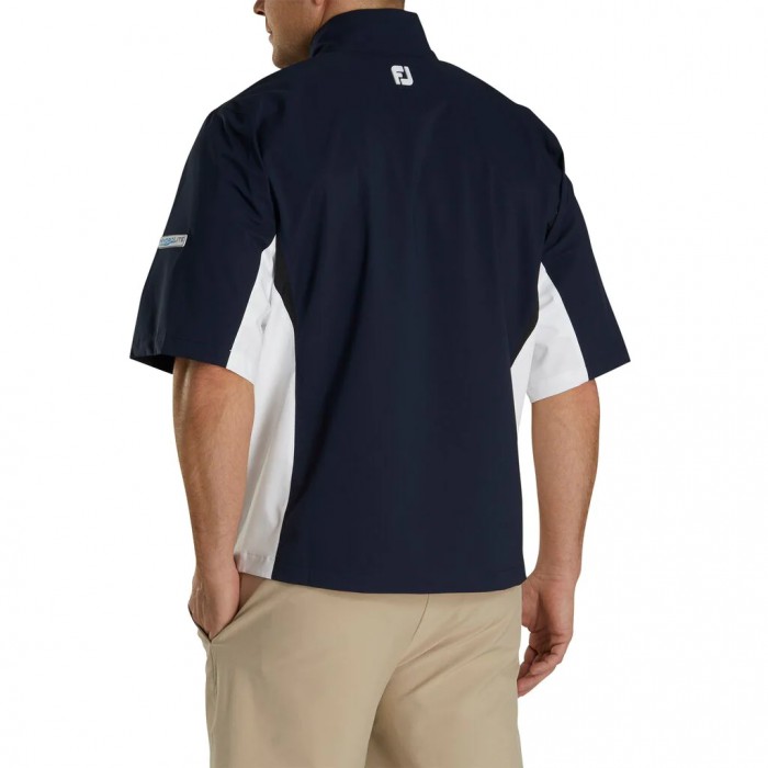 Camisas Footjoy HydroLite Corta Sleeve Hombre Azul Marino Blancas Negras | ES8304725