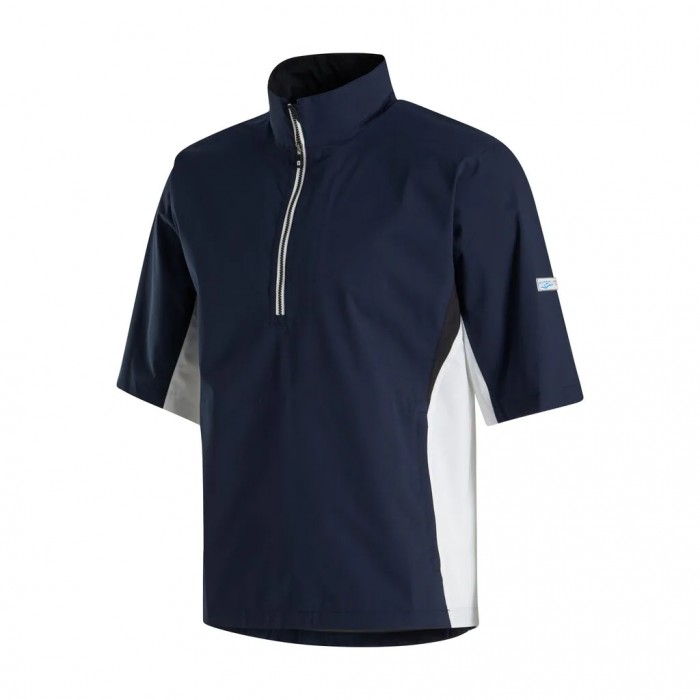 Camisas Footjoy HydroLite Corta Sleeve Hombre Azul Marino Blancas Negras | ES8304725