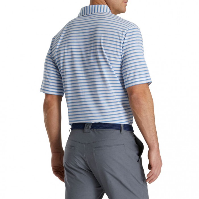 Camisas Footjoy Jersey Classic Stripe Hombre Blancas | ES0238196