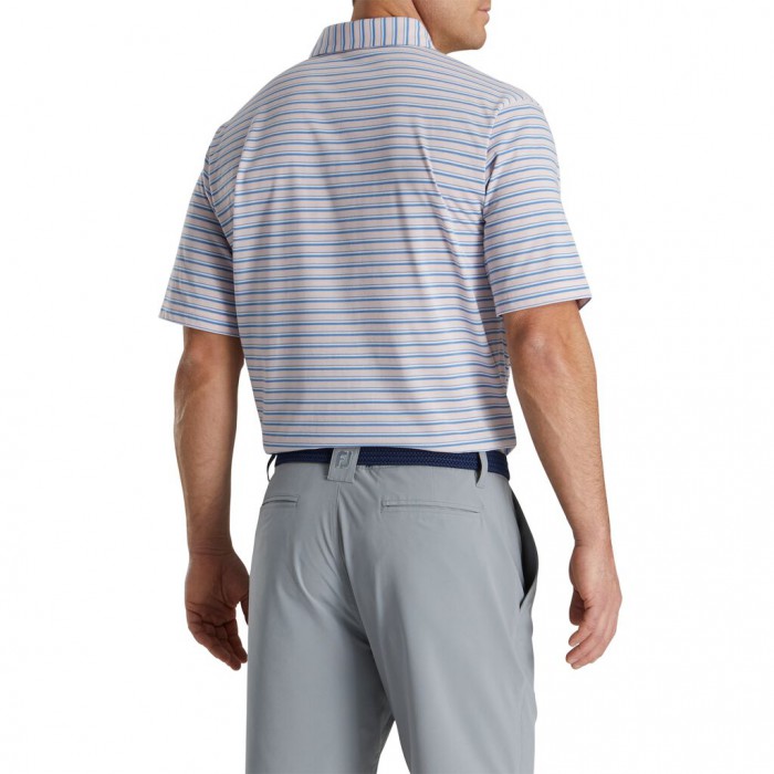 Camisas Footjoy Jersey Classic Stripe Hombre Rosas Claro Blancas | ES6251073