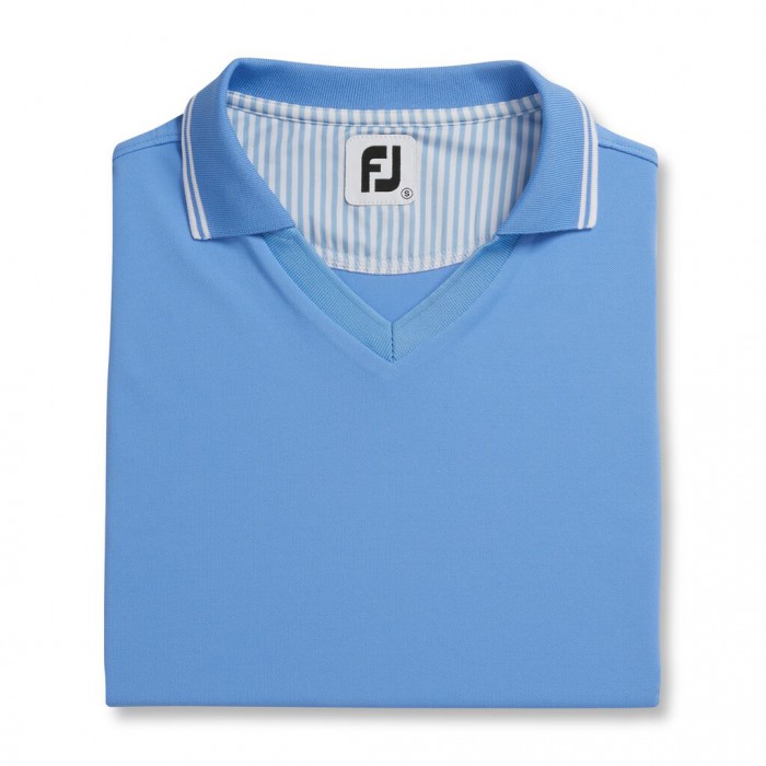 Camisas Footjoy Limited Edition Open Collar Mujer Azules Claro | ES5903641