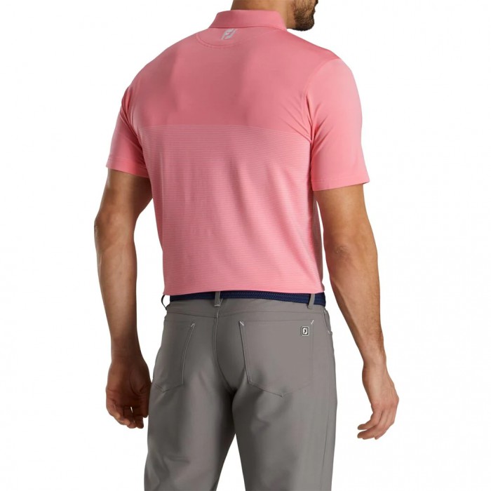 Camisas Footjoy Lisle Engineered Pin Stripe Self Collar Hombre Blancas | ES4567183