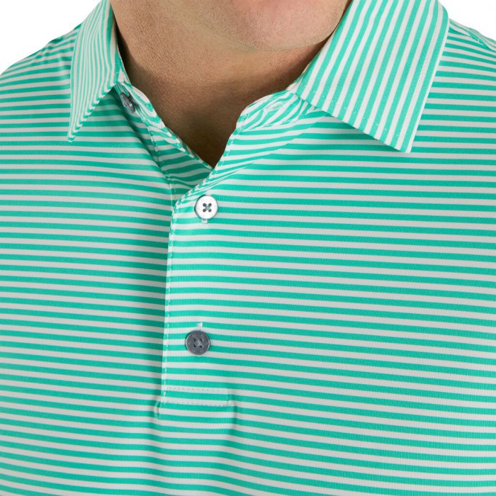 Camisas Footjoy Lisle Feeder Stripe Self Collar Hombre Blancas | ES2795803