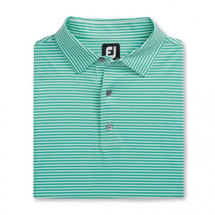 Camisas Footjoy Lisle Feeder Stripe Self Collar Hombre Blancas | ES2795803