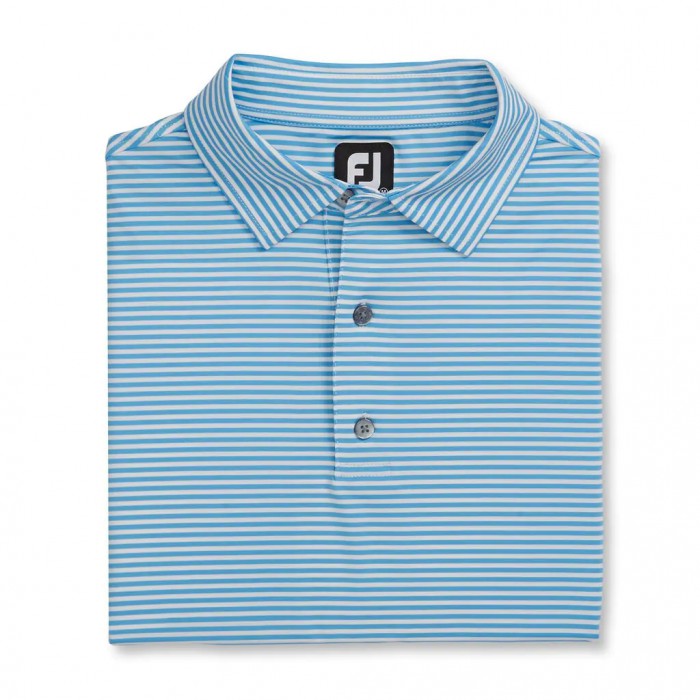 Camisas Footjoy Lisle Feeder Stripe Self Collar Hombre Azules Blancas | ES3641278