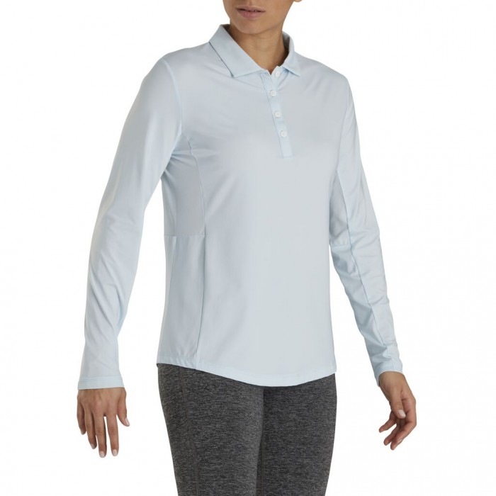 Camisas Footjoy Long Sleeve Sun Protection Mujer Azules | ES4693258