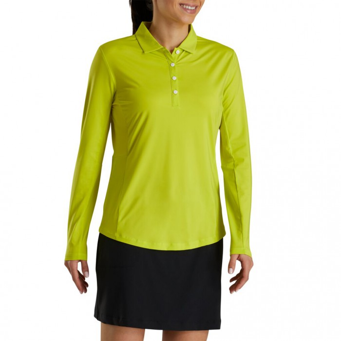 Camisas Footjoy Long Sleeve Sun Protection Mujer Citrus | ES5098763