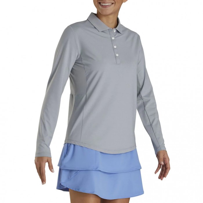 Camisas Footjoy Long Sleeve Sun Protection Mujer Gris | ES6023945