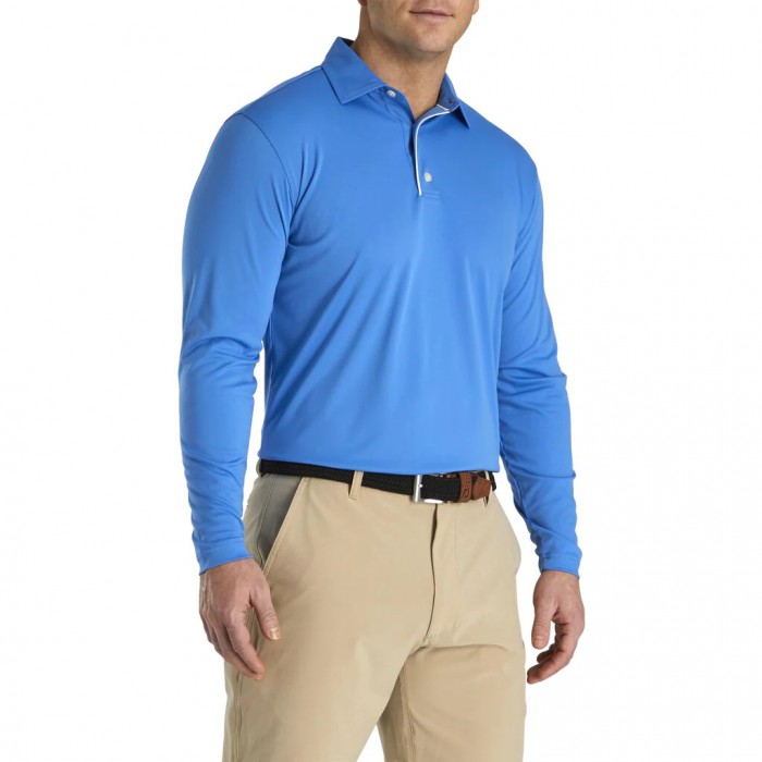 Camisas Footjoy Long Sleeve Sun Protection Shirt Hombre Marine | ES7032865