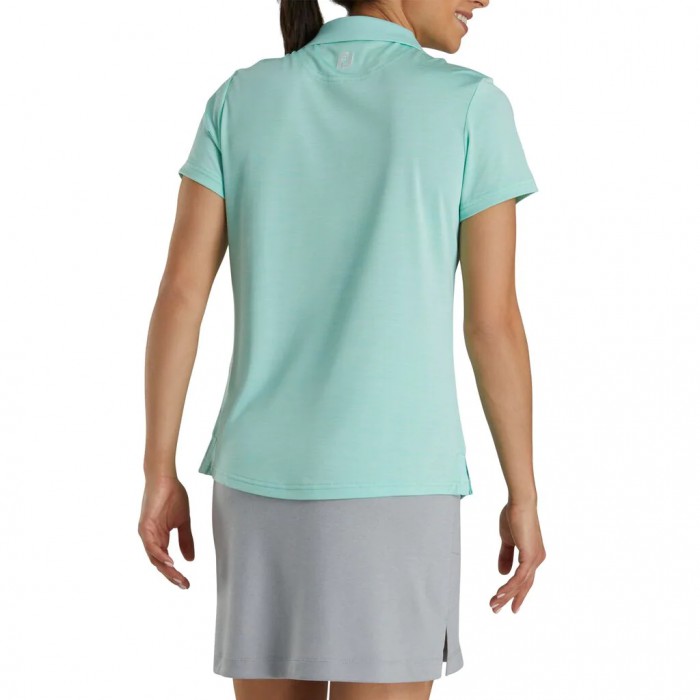 Camisas Footjoy Open Placket Space Dye Mujer Blancas | ES6589274