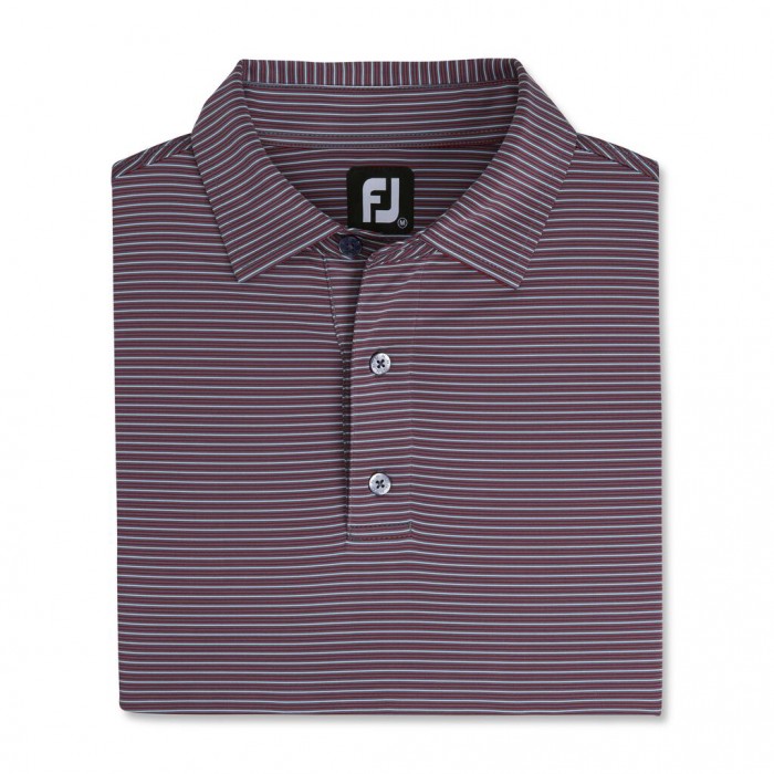 Camisas Footjoy Pin Stripe Lisle Self Collar Hombre Gris | ES3562904