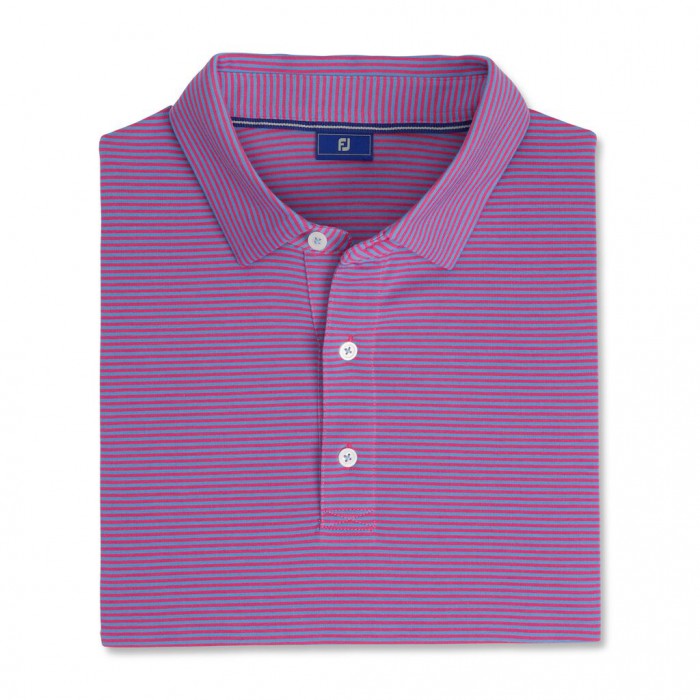 Camisas Footjoy Pinstripe Jersey Hombre Cornflower / Berry | ES8106729