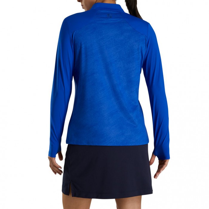 Camisas Footjoy Printed Sun Protection Mujer Cobalt | ES6472831