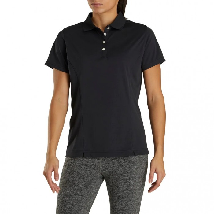 Camisas Footjoy ProDry Interlock Knit Collar Mujer Negras | ES0675328