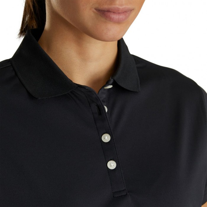 Camisas Footjoy ProDry Interlock Knit Collar Mujer Negras | ES0675328