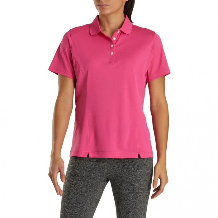 Camisas Footjoy ProDry Interlock Knit Collar Mujer Rosas | ES1793486