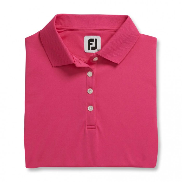 Camisas Footjoy ProDry Interlock Knit Collar Mujer Rosas | ES1793486