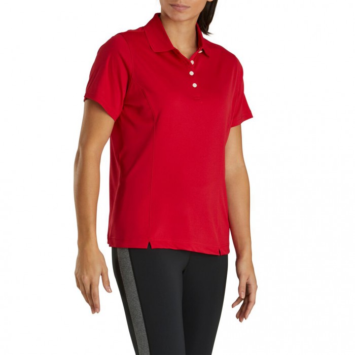 Camisas Footjoy ProDry Interlock Knit Collar Mujer Rojas | ES1836572