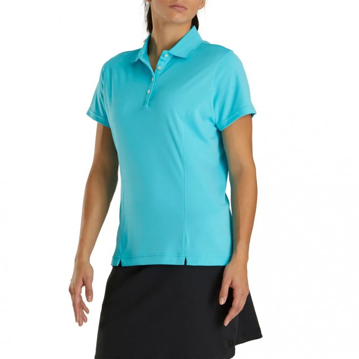 Camisas Footjoy ProDry Interlock Knit Collar Mujer Aqua | ES3480519