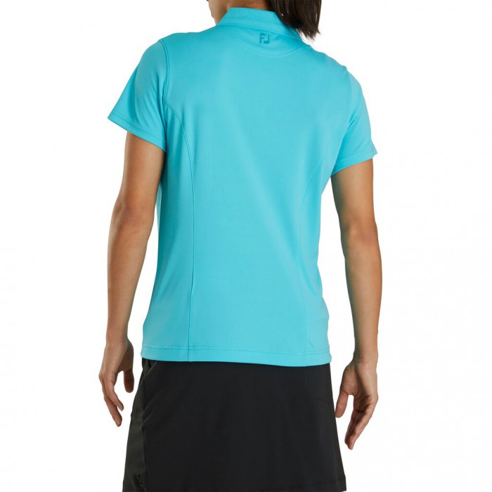 Camisas Footjoy ProDry Interlock Knit Collar Mujer Aqua | ES3480519