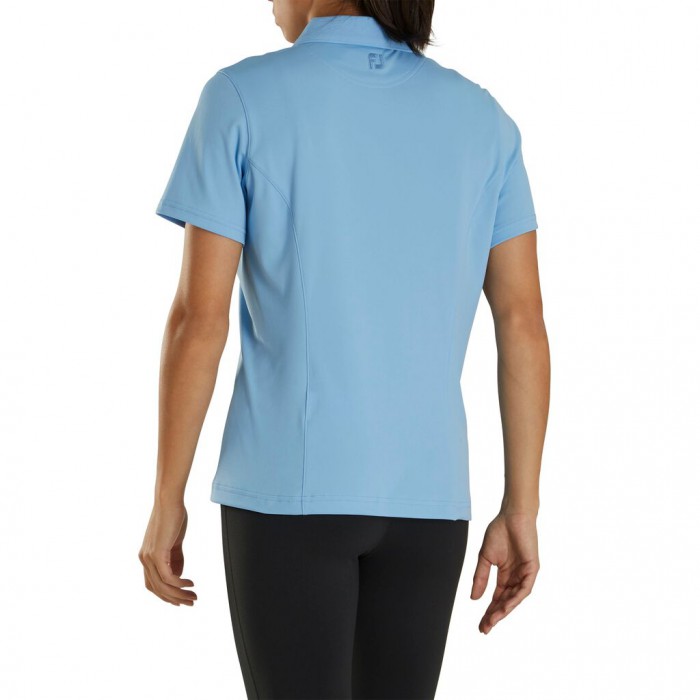 Camisas Footjoy ProDry Interlock Knit Collar Mujer Azules Claro | ES6435172