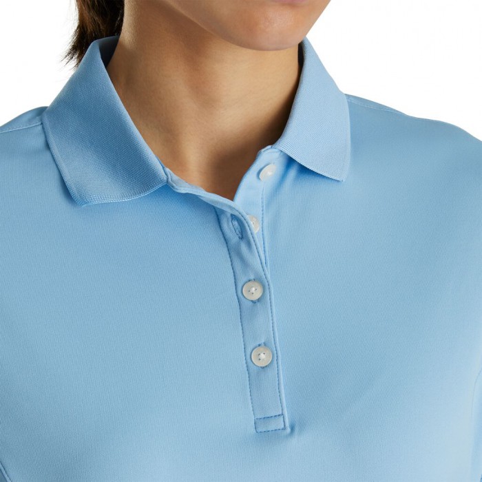 Camisas Footjoy ProDry Interlock Knit Collar Mujer Azules Claro | ES6435172