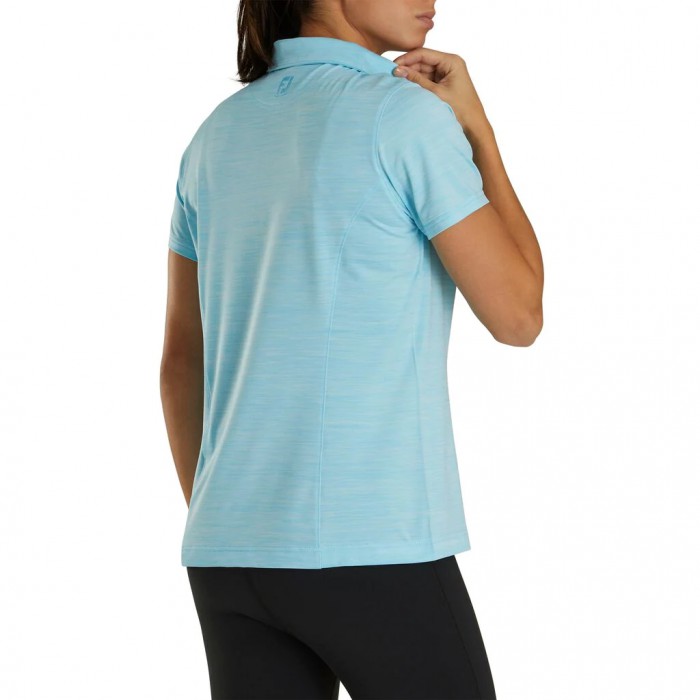 Camisas Footjoy ProDry Interlock Self Collar -Previous Season Estilo Mujer Azules Claro | ES2375410