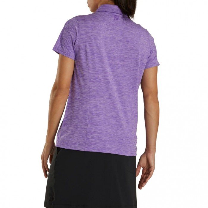 Camisas Footjoy ProDry Interlock Self Collar Mujer Space Dye Violet | ES7389105