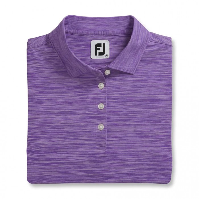 Camisas Footjoy ProDry Interlock Self Collar Mujer Space Dye Violet | ES7389105