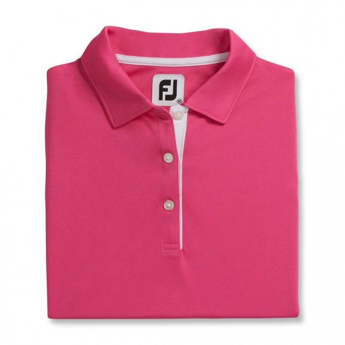 Camisas Footjoy ProDry Interlock Sin Manga Self Collar Mujer Rosas | ES3042897