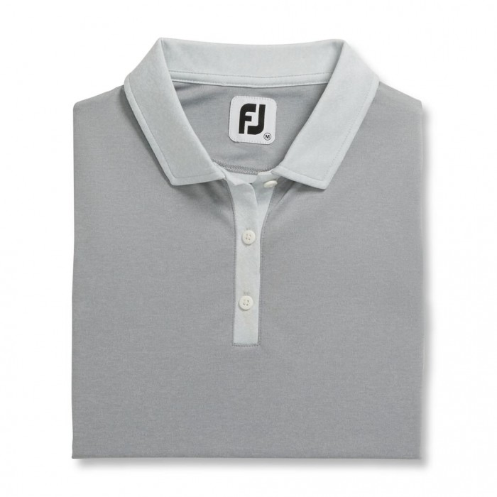 Camisas Footjoy Sin Manga Jacquard Back Mujer Gris | ES4571839