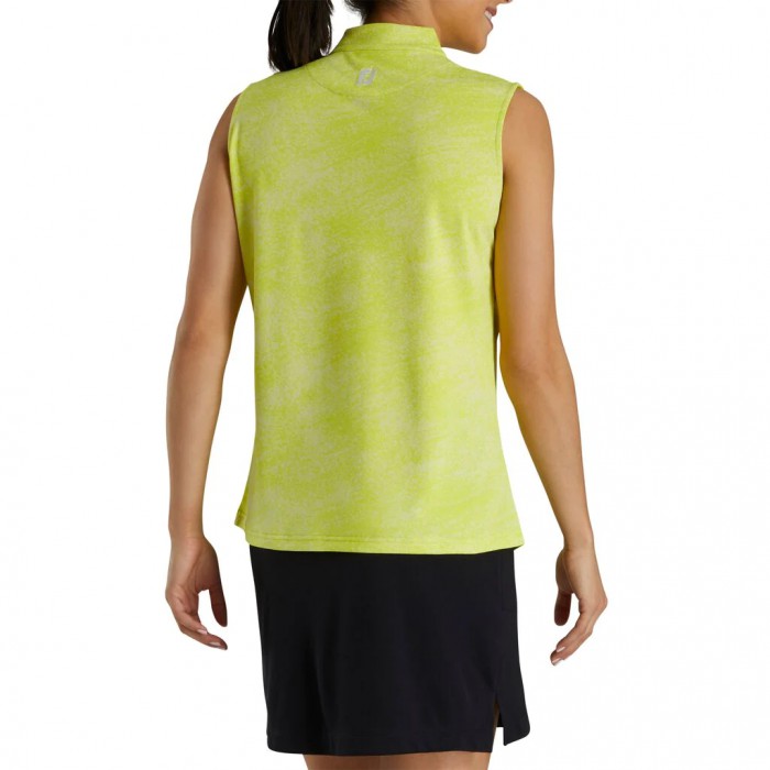 Camisas Footjoy Sin Manga Jacquard Mujer Citrus | ES9286017