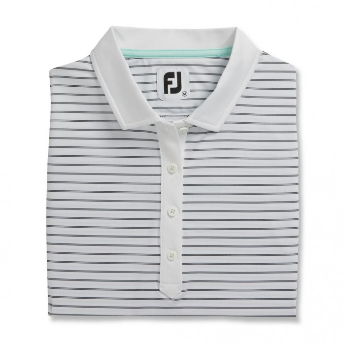 Camisas Footjoy Sin Manga Pinstripe Mujer Blancas | ES4586093