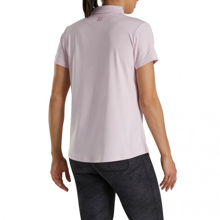 Camisas Footjoy Solid Lisle Self Collar Mujer Rosas Claro | ES1824936