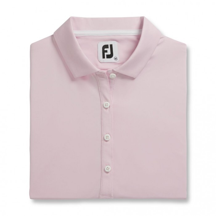 Camisas Footjoy Solid Lisle Self Collar Mujer Rosas Claro | ES1824936